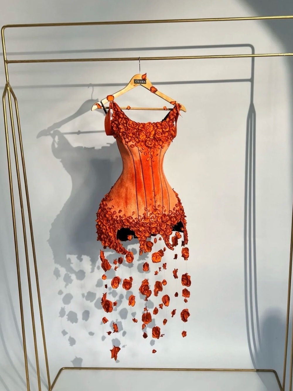 CHAMA Aria Dress — Orange - Picture 3 of 8